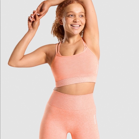 Gymshark Other - Adapt marl peach coral sports bra
